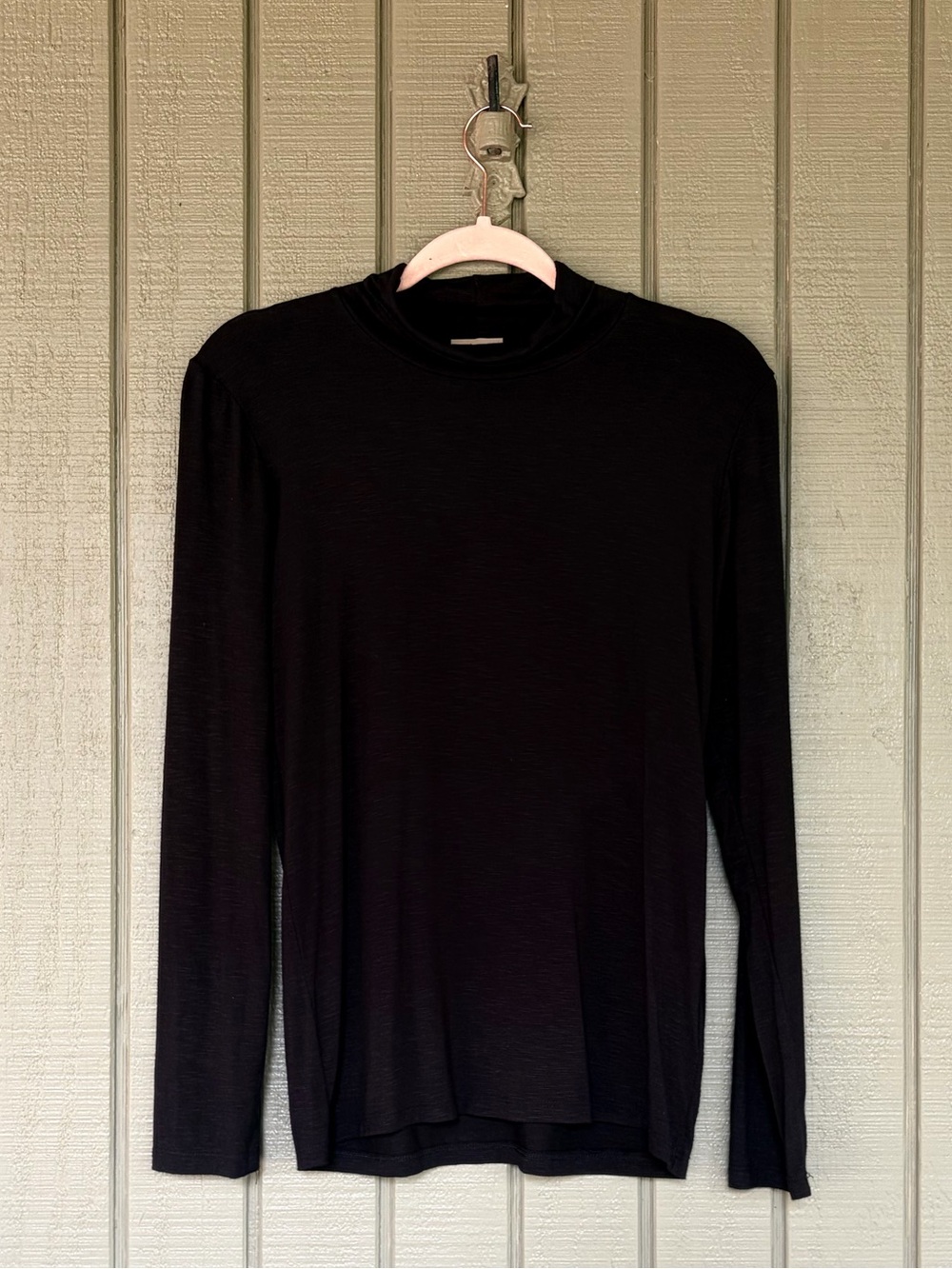 Dolan Left Coast Collection Black Mock Neck Top M
